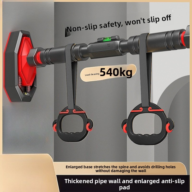 Pull Up Bar Doorframe - บาร์โหนติดประตูในบ้าน ไม่ต้องเจาะ พร้อมห่วงแขวน อุปกรณ์ออกกำลังกายสำหรับครอบครัว บาร์โหน อุปกรณ์ฟิตเนส