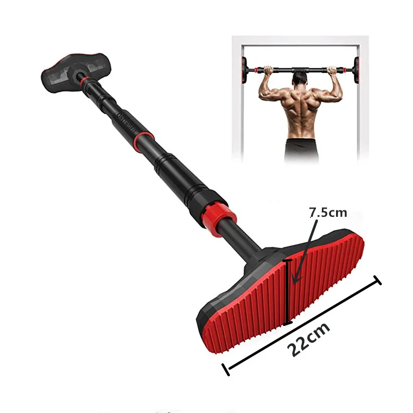 Pull Up Bar Doorframe - บาร์เหล็กปรับระดับได้สำหรับประตูขนาดใหญ่ บาร์ฝึกซ้อมสำหรับออกกำลังกายที่บ้าน ฝึกดึงข้อศอก ซิทอัพ และอุปกรณ์ฟิตเนส