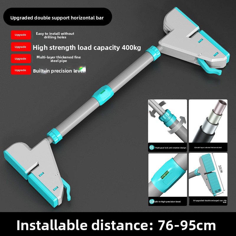 Pull Up Bar Doorframe - บาร์โหนติดผนังแบบไม่ต้องเจาะ โครงเหล็ก สำหรับออกกำลังกายในบ้าน