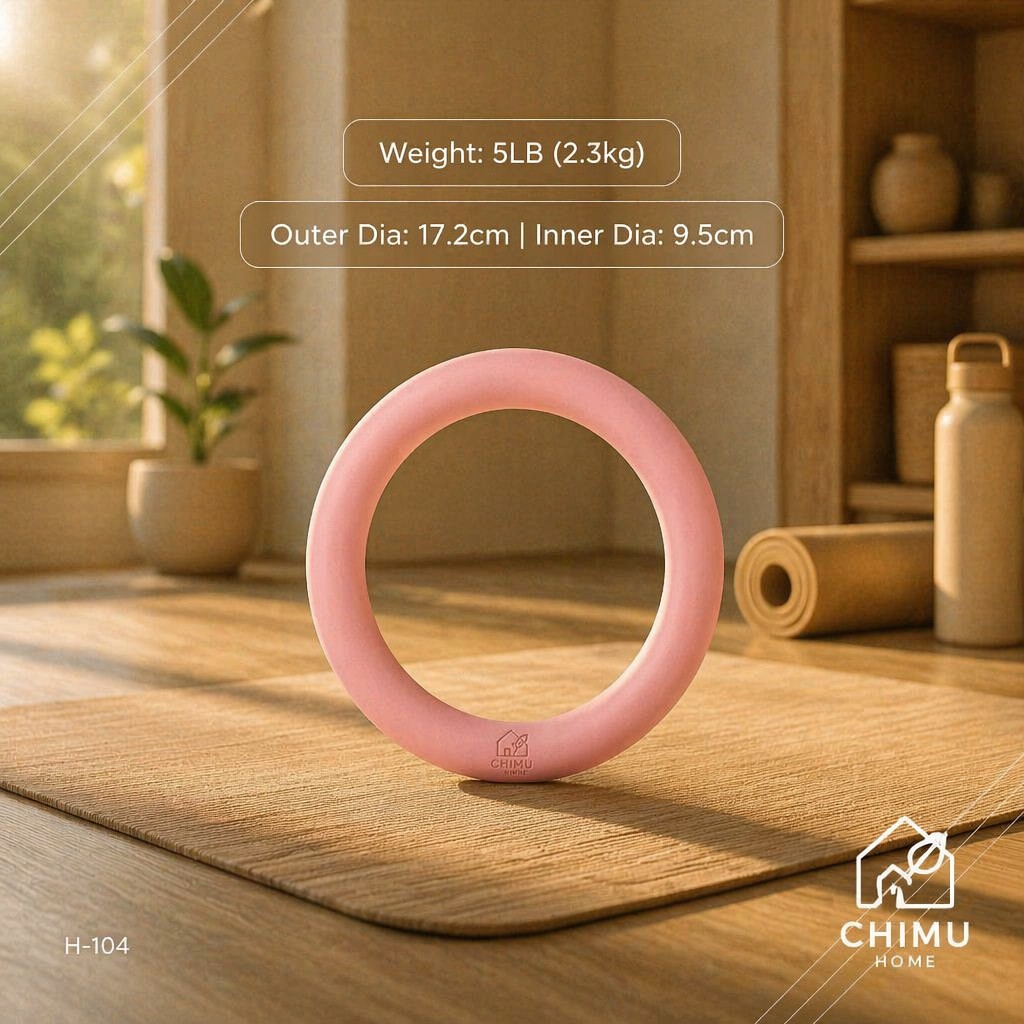 Yoga Fitness Gym - 【CHIMU HOME】 วงแหวนยกน้ำหนักโยคะ ซิลิโคน 5 ปอนด์