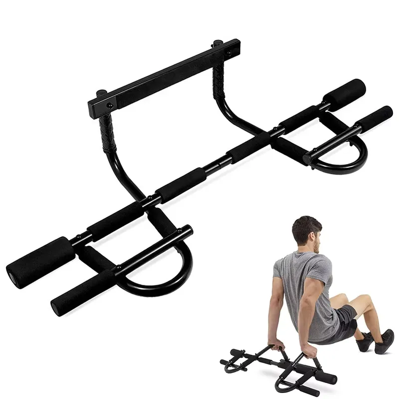 Pull Up Bar Doorframe - บาร์ดึงข้อแบบติดตั้งกับกรอบประตูเหล็กแข็งแรง สำหรับออกกำลังกายส่วนบนของร่างกายที่บ้าน พร้อมด้ามจับ ABS หลายแบบ