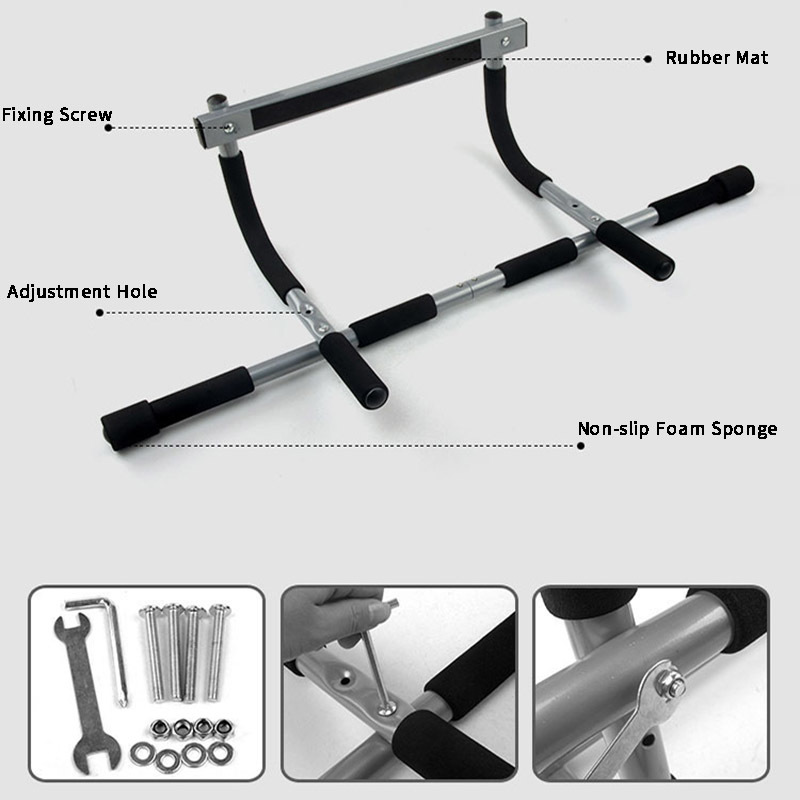 Pull Up Bar Doorframe - ใหม่ฟิตเนสในร่มกรอบประตู Pull Up Bar Wall Bar