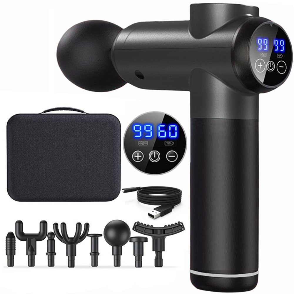 Vibration Massage Gun - ปืนนวดไหล่ เครื่องนวดตัว เครื่องนวดสั่นสะเทือนไฟฟ้า เครื่องนวดกล้ามเนื้อไฟฟ้า อุปกรณ์นวดสำหรับผู้ชาย