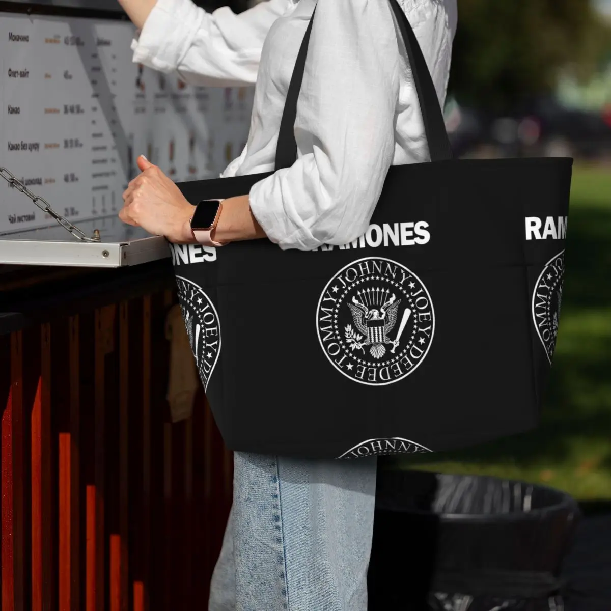 Yoga Fitness Merch - กระเป๋าโท้ทชายหาด The Ramone Merch กระเป๋ากีฬา ยิม