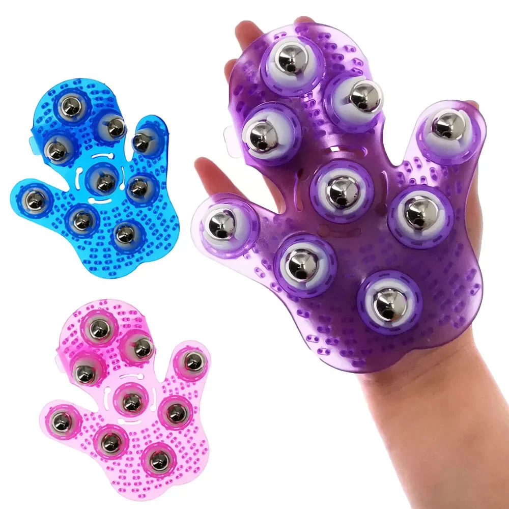 Shoulder Massage Ball - ถุงมือนวดตัวแบบลูกกลิ้ง บรรเทาอาการปวดกล้ามเนื้อ คลายเส้น กระตุ้นจุดฝังเข็ม บรรเทาอาการปวดเมื่อย ผ่อนคลายมือ