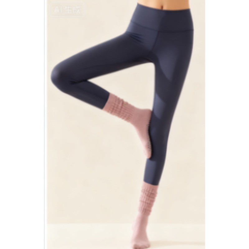 ถุงเท้าโยคะผ้าฝ้ายกันลื่นสำหรั - Yoga Fitness Gym บทวิจารณ์และราคา