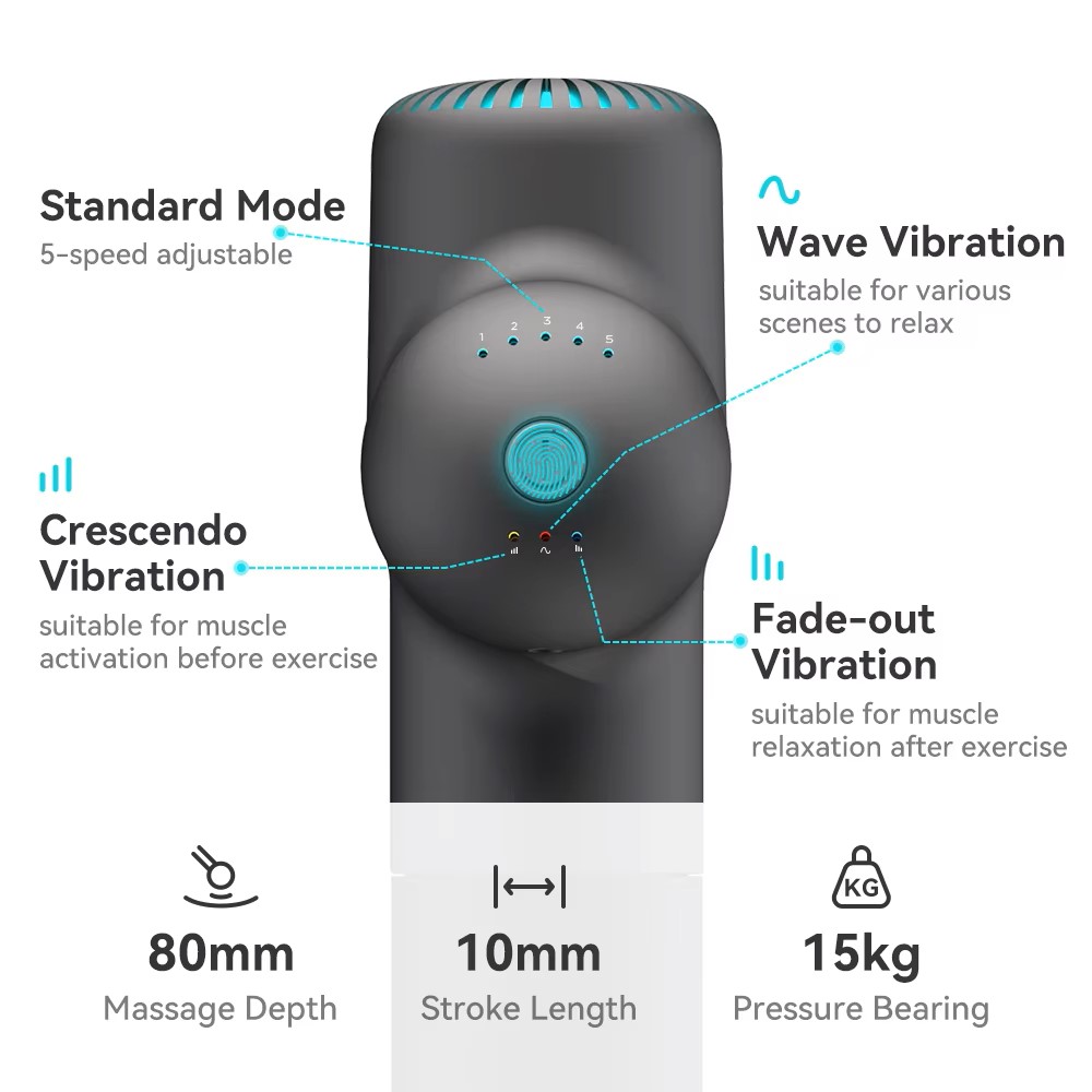 Booster นวดปืนเครื่องนวดคอไฟฟ้ - Vibration Massage Gun บทวิจารณ์และราคา