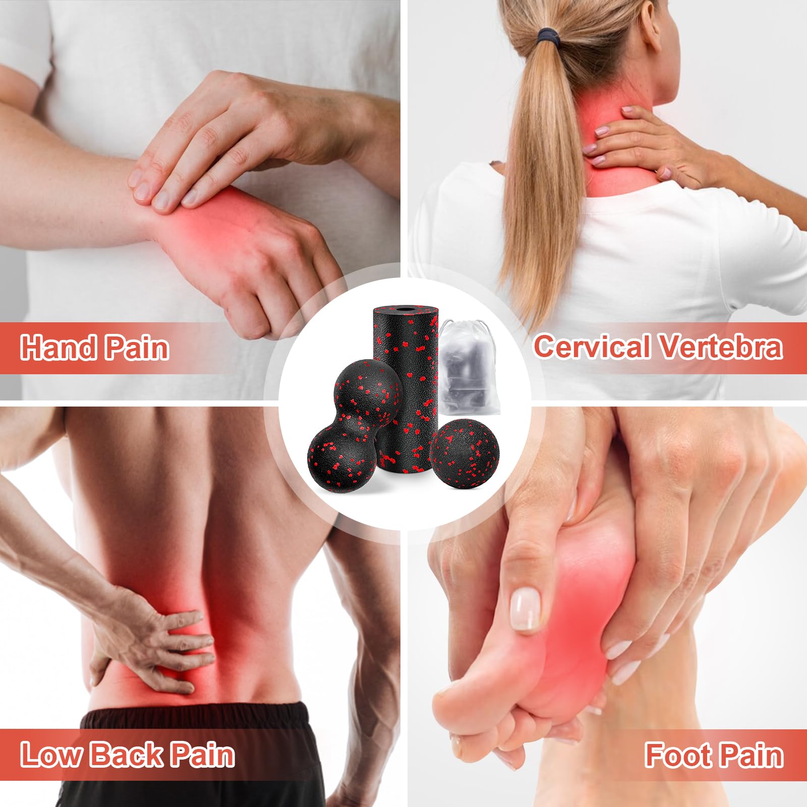 Hollow โยคะ Roller นวดถั่วลิสง - Shoulder Massage Ball บทวิจารณ์และราคา
