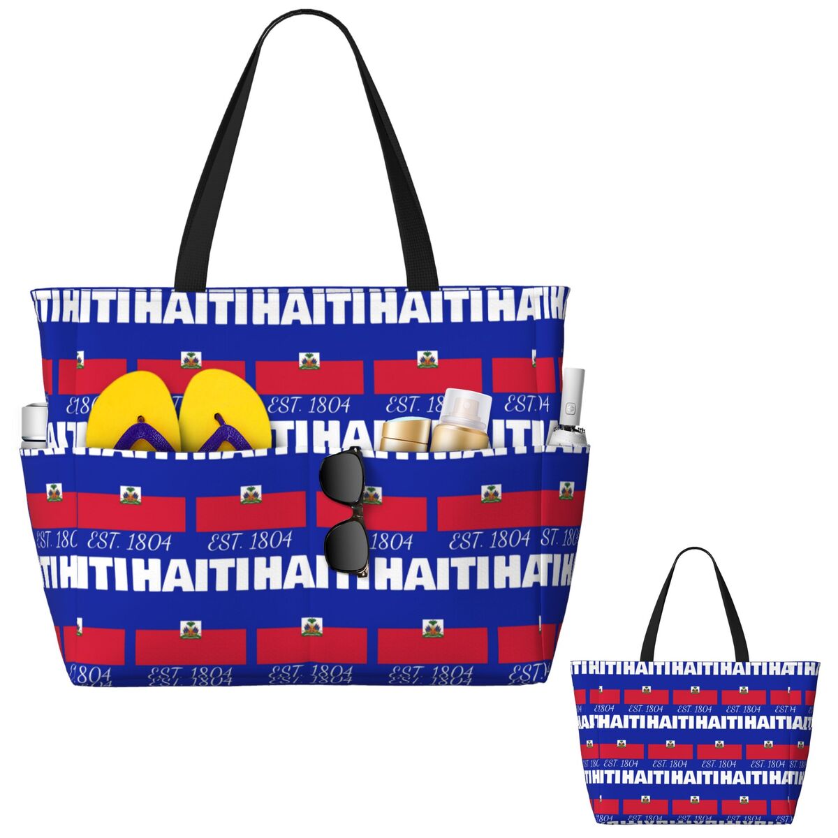 เฮติ EST. 1804 กระเป๋าโท้ทลายธ - Yoga Fitness Merch บทวิจารณ์และราคา