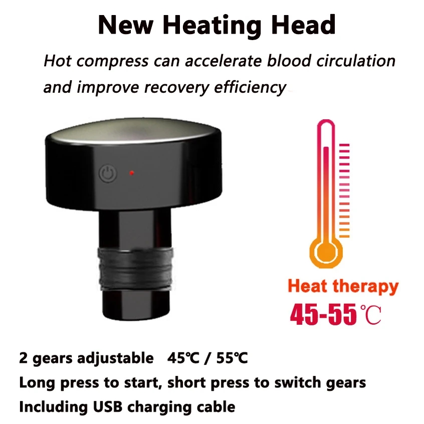 หัวนวดปืนความร้อน19มม. แบบอเนก - Vibration Massage Gun บทวิจารณ์และราคา