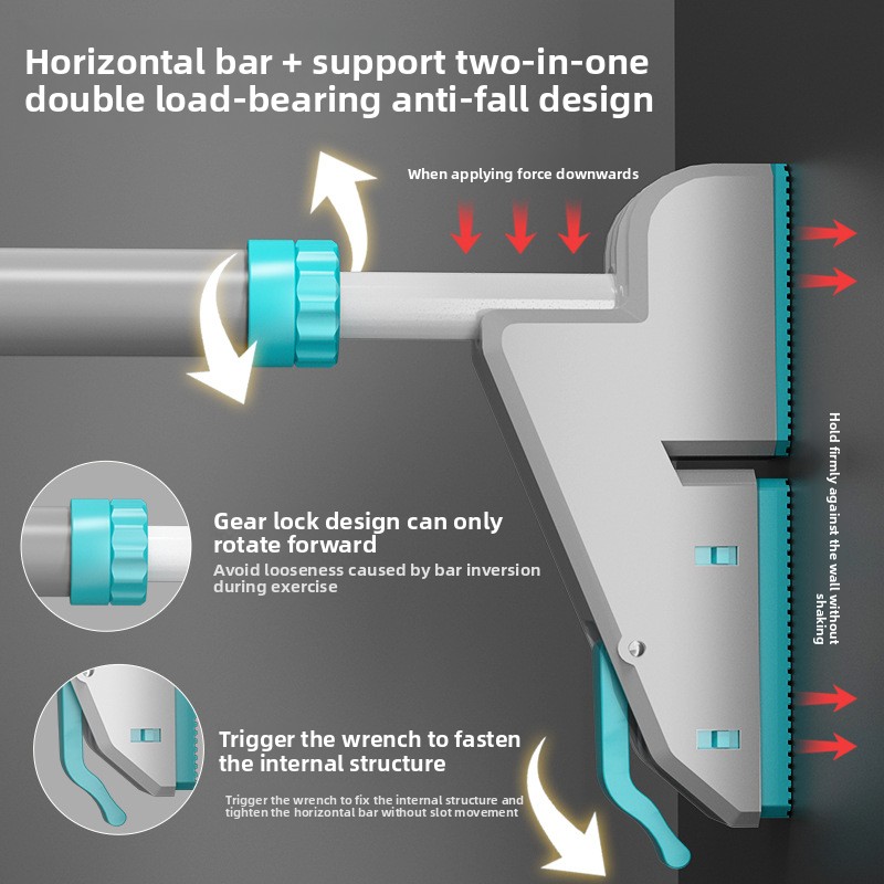 บาร์โหนติดผนังแบบไม่ต้องเจาะ โ - Pull Up Bar Doorframe บทวิจารณ์และราคา