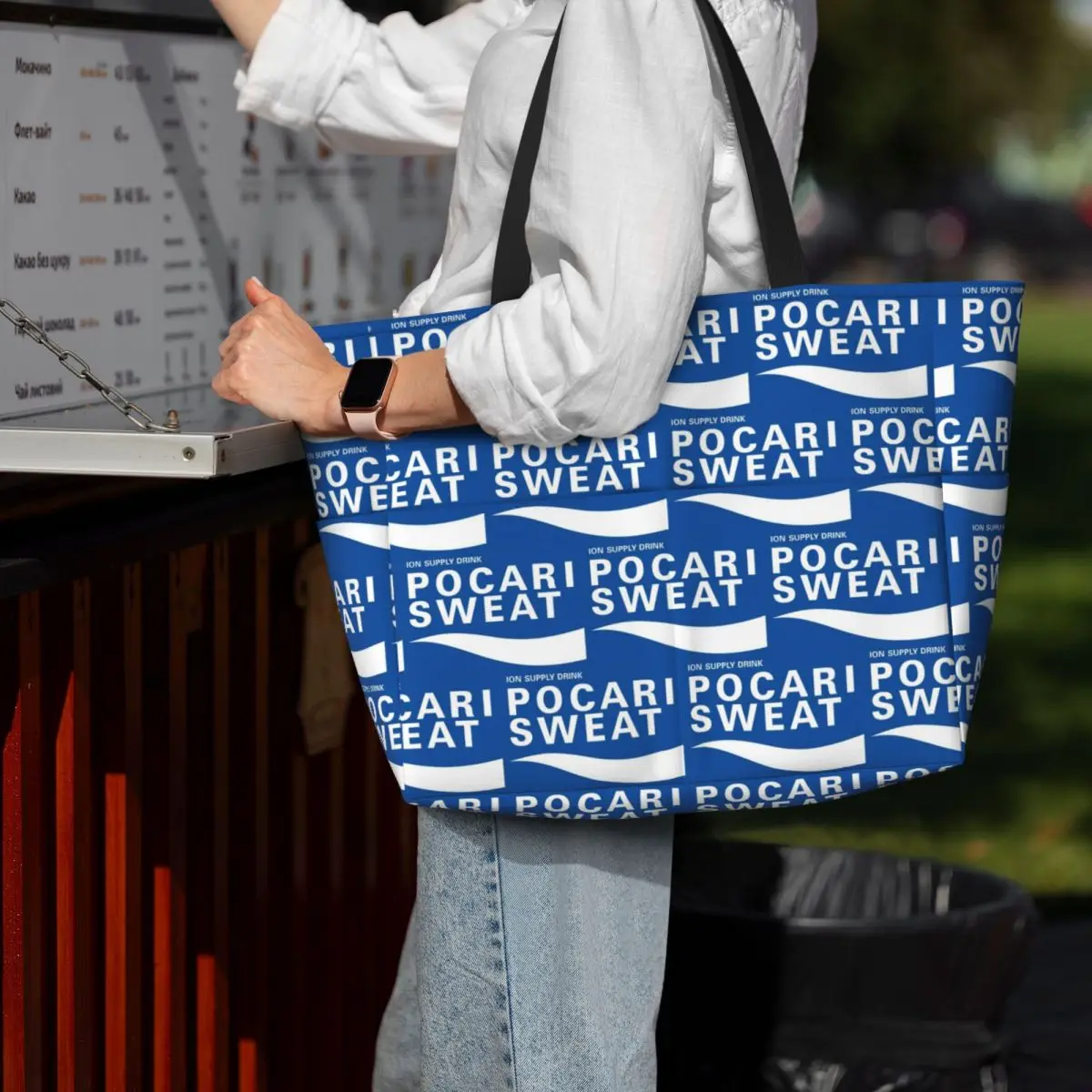 กระเป๋าโท้ทชายหาด Pocari Sweat - Yoga Fitness Merch บทวิจารณ์และราคา
