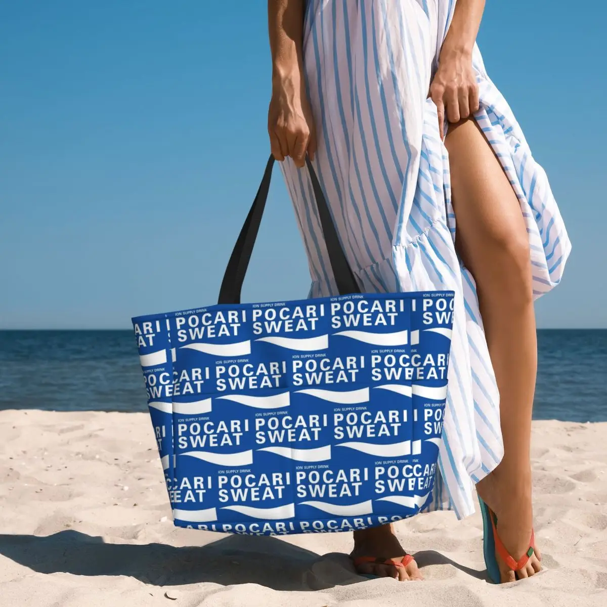 กระเป๋าโท้ทชายหาด Pocari Sweat - Yoga Fitness Merch บทวิจารณ์และราคา