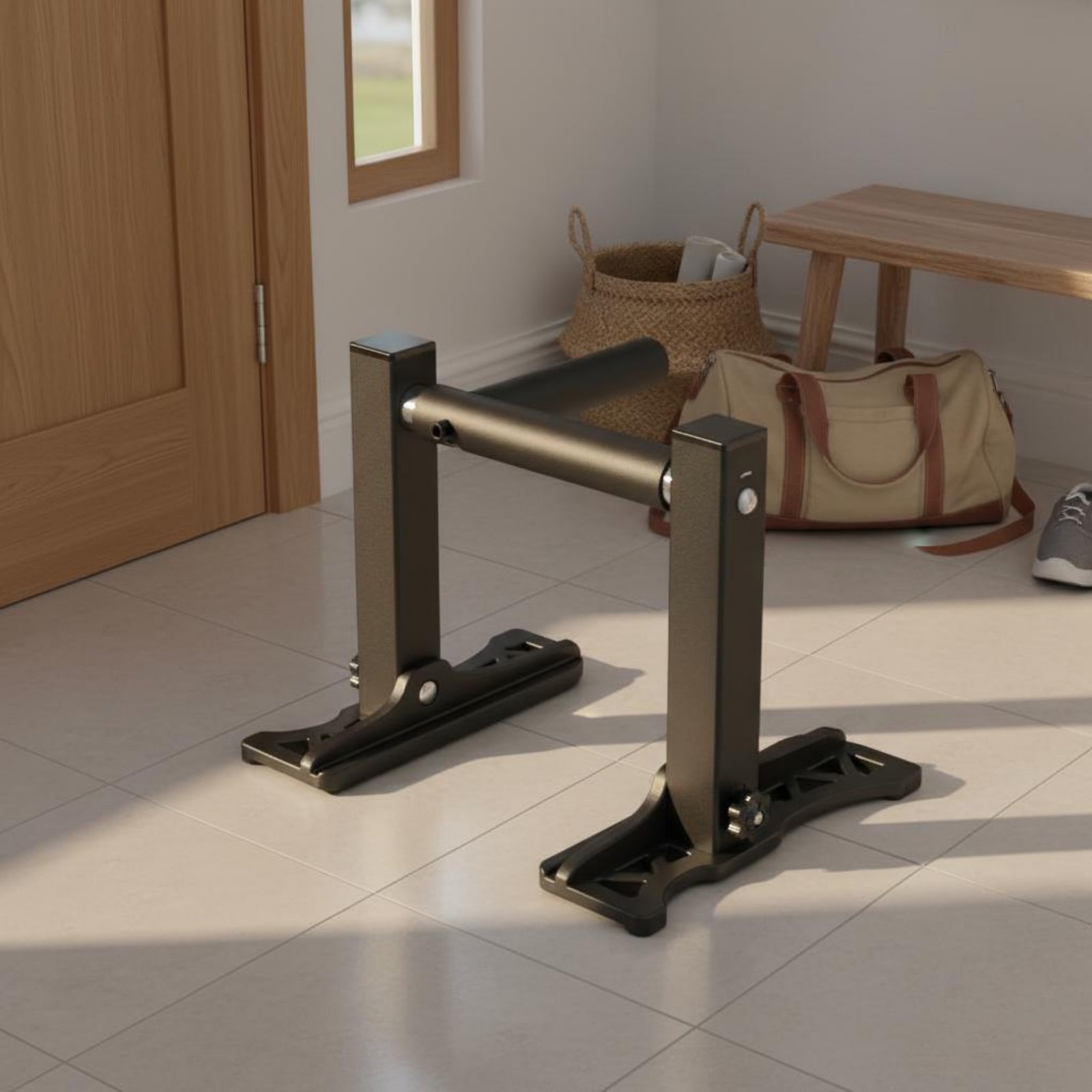 แท่นดึงข้อแบบปรับได้ 2 ชิ้น ปร - Pull Up Bar Doorframe บทวิจารณ์และราคา