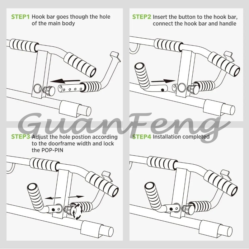 บาร์ดึงข้อแบบไม่ต้องใช้สกรูติด - Pull Up Bar Doorframe บทวิจารณ์และราคา