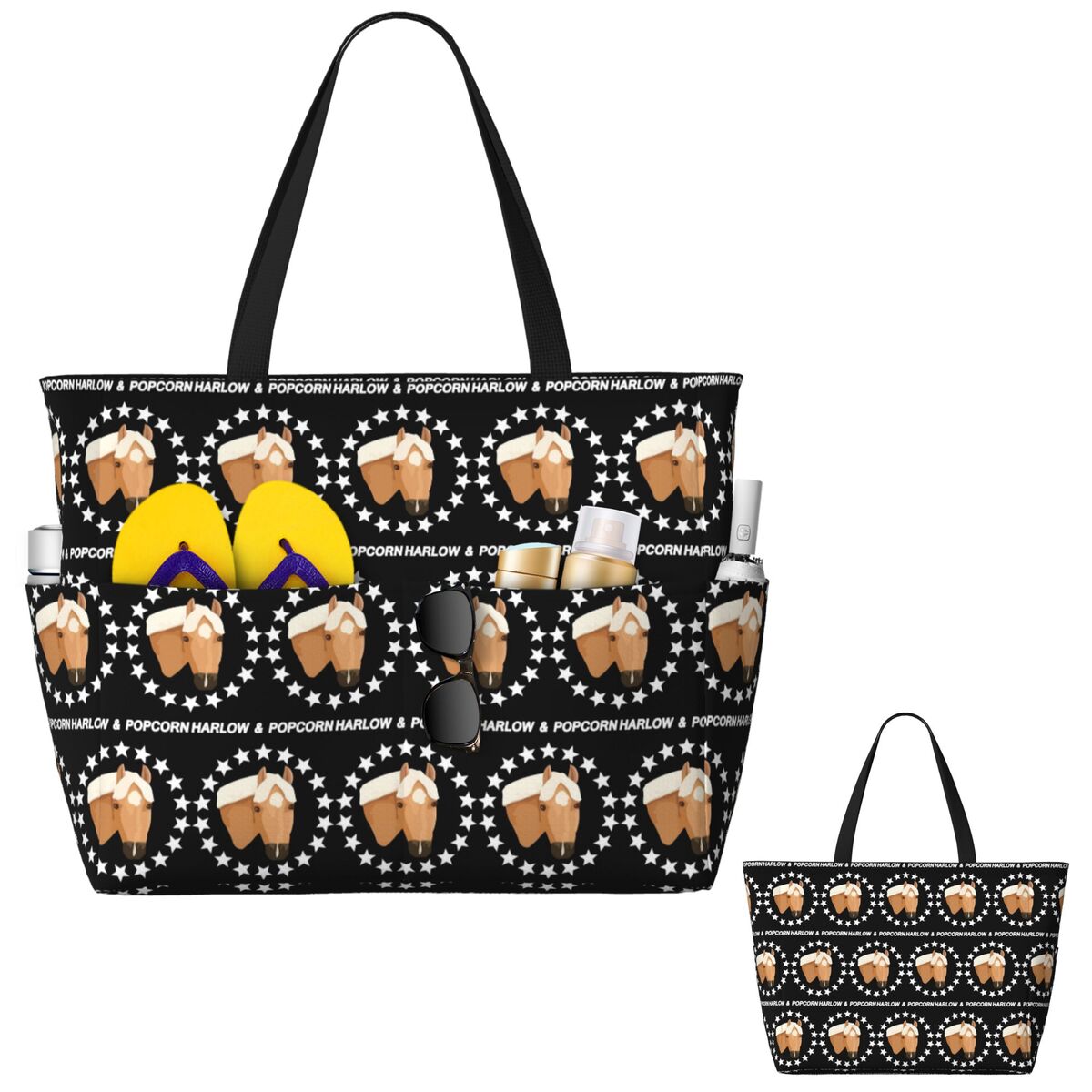 กระเป๋าโท้ท Harlow And Popcorn - Yoga Fitness Merch บทวิจารณ์และราคา