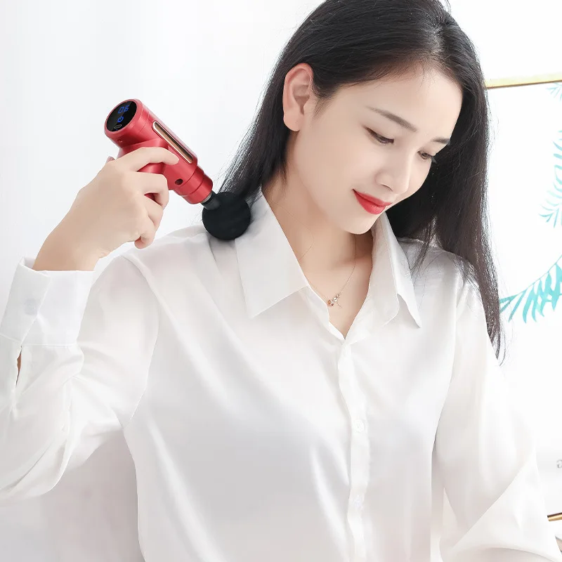 ปืนนวดขนาดเล็กแบบพกพา USB ชาร์ - Vibration Massage Gun บทวิจารณ์และราคา