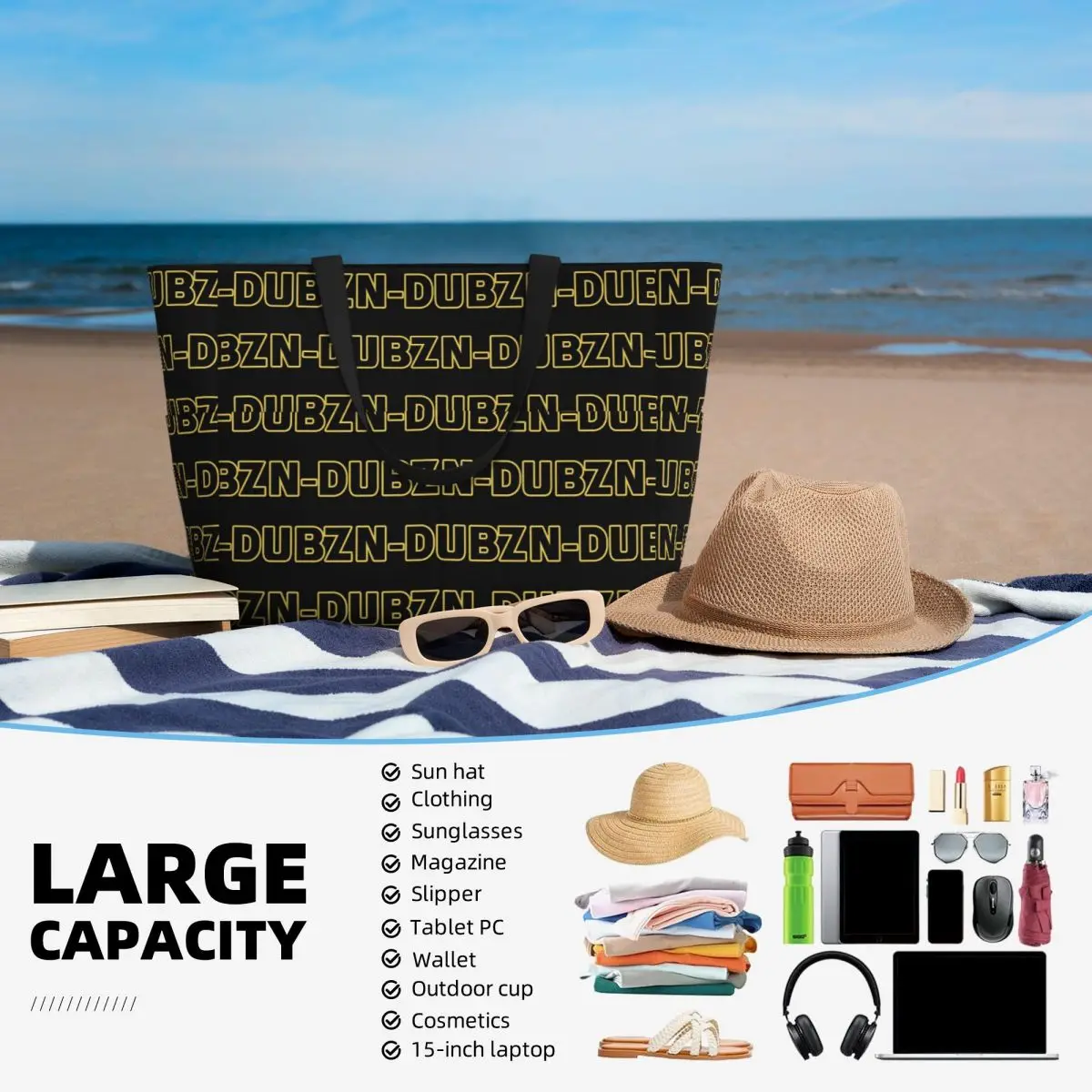 N-Dubz Merch NDubz Logo Beach  - Yoga Fitness Merch บทวิจารณ์และราคา