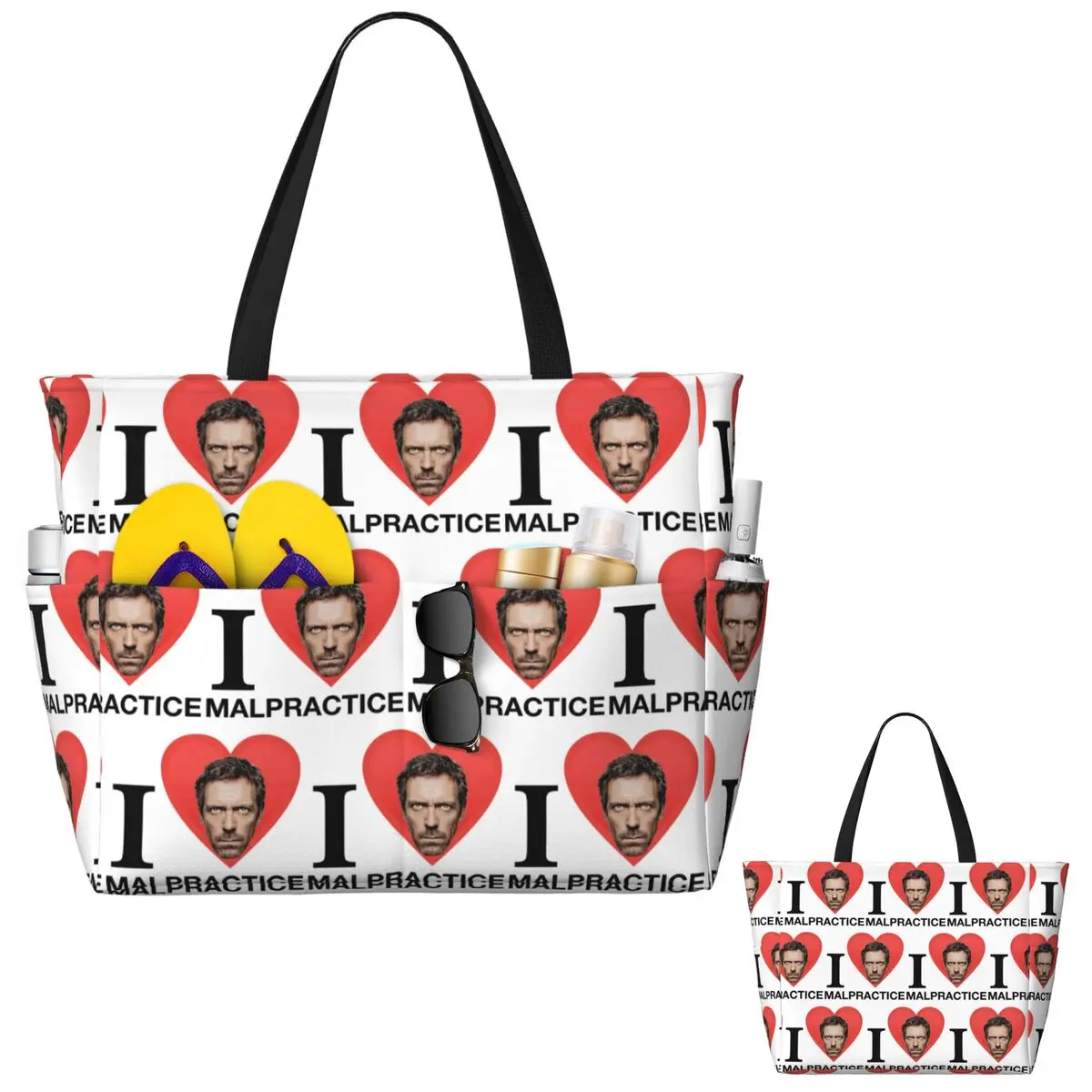 กระเป๋าโท้ทชายหาดลาย House MD  - Yoga Fitness Merch บทวิจารณ์และราคา