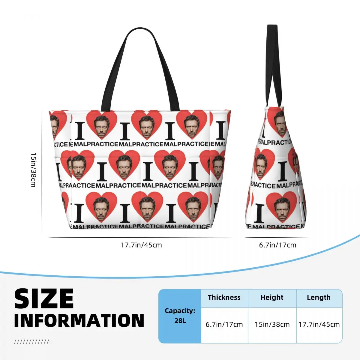 กระเป๋าโท้ทชายหาดลาย House MD  - Yoga Fitness Merch บทวิจารณ์และราคา