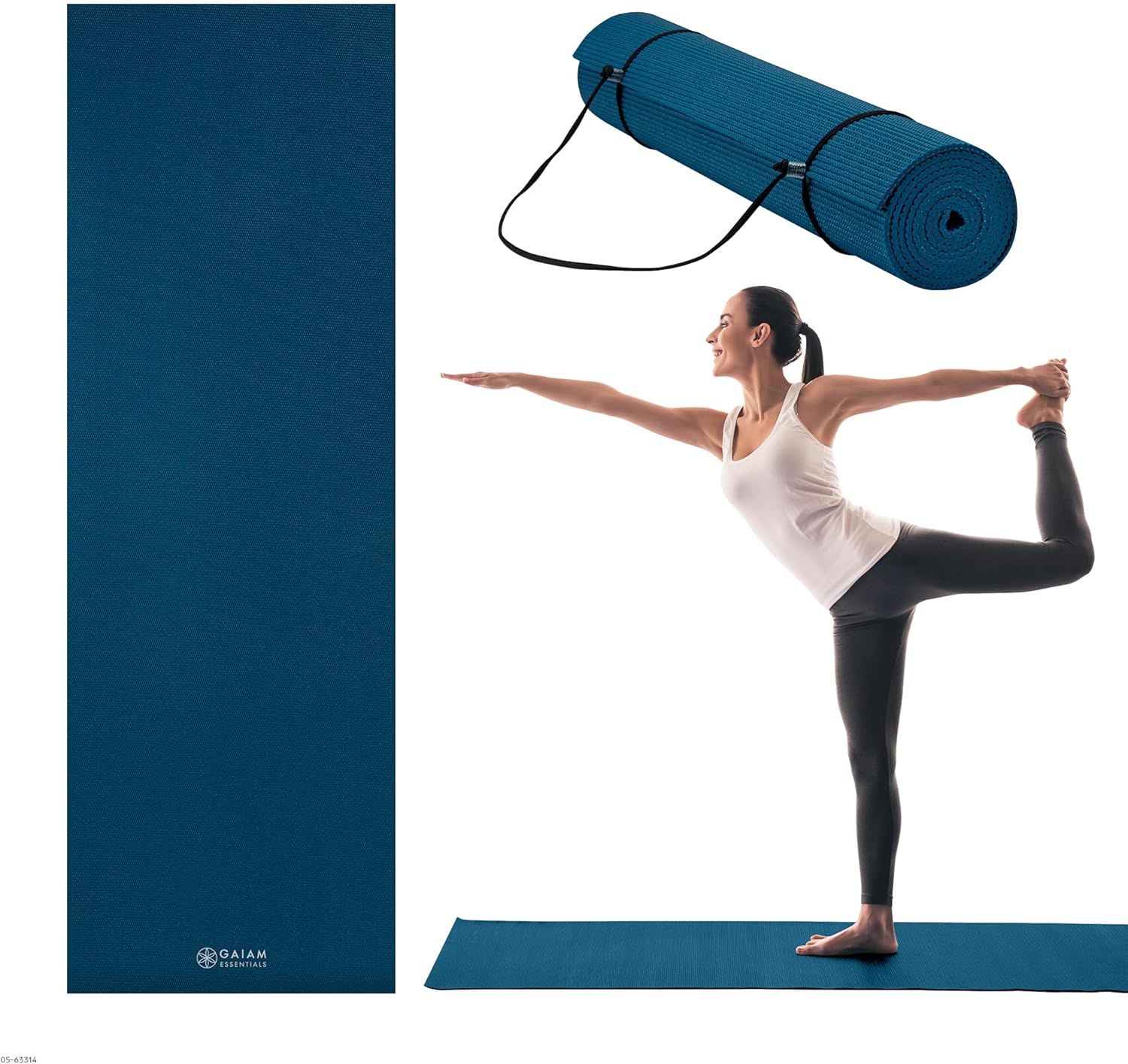 เสื่อโยคะแบบบางขนาด 1/4 นิ้ว พ - Yoga Fitness Images บทวิจารณ์และราคา