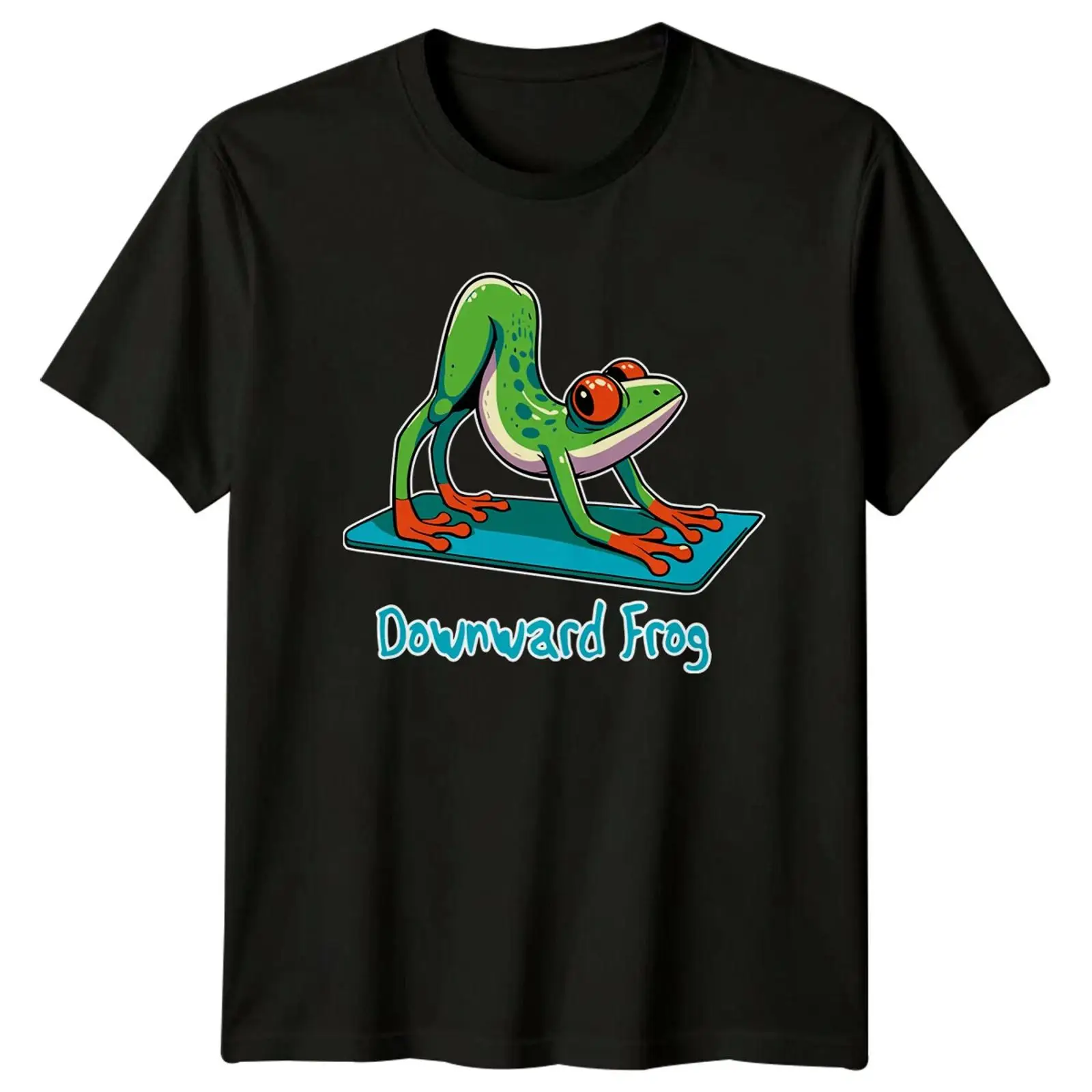 เสื้อยืดโยคะลายกบยืนคว่ำ ลายสั - Yoga Fitness Images บทวิจารณ์และราคา