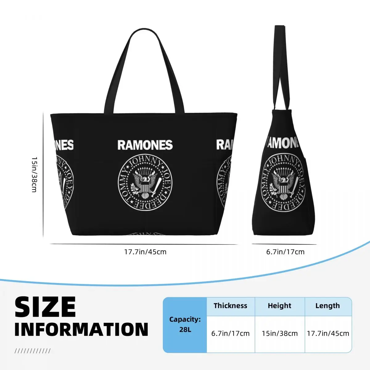 กระเป๋าโท้ทชายหาด The Ramone M - Yoga Fitness Merch บทวิจารณ์และราคา