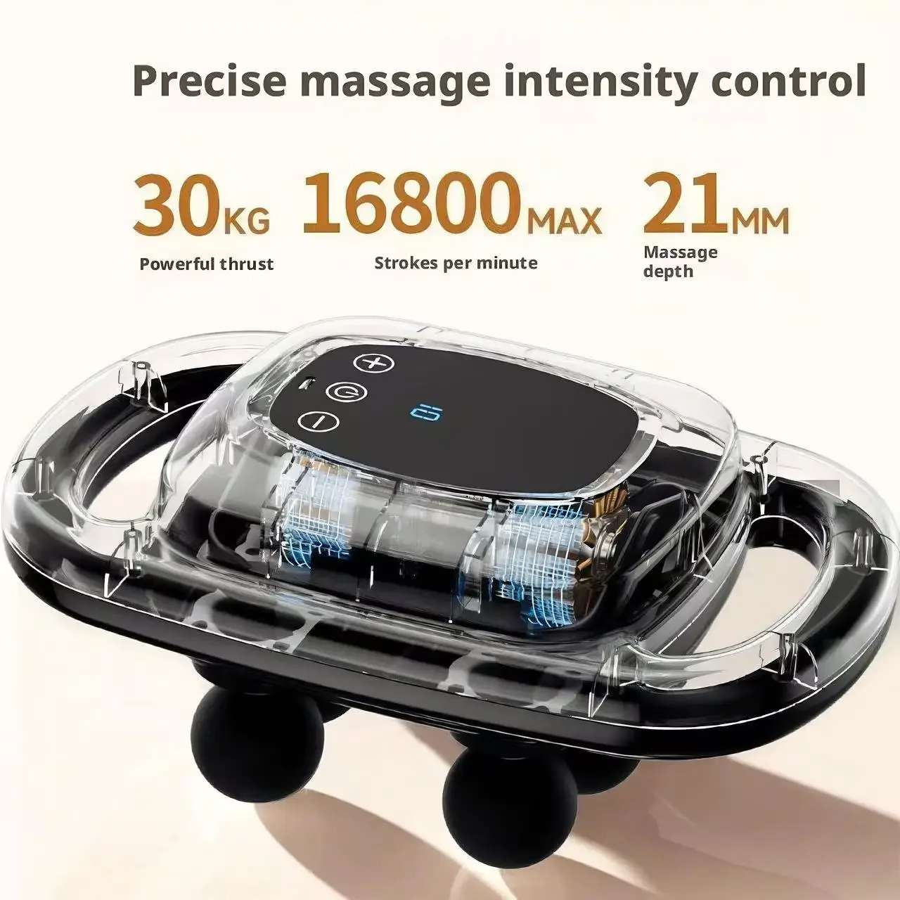 ปืนนวดเนื้อเยื่อส่วนลึก 6 หัว, - Vibration Massage Gun บทวิจารณ์และราคา